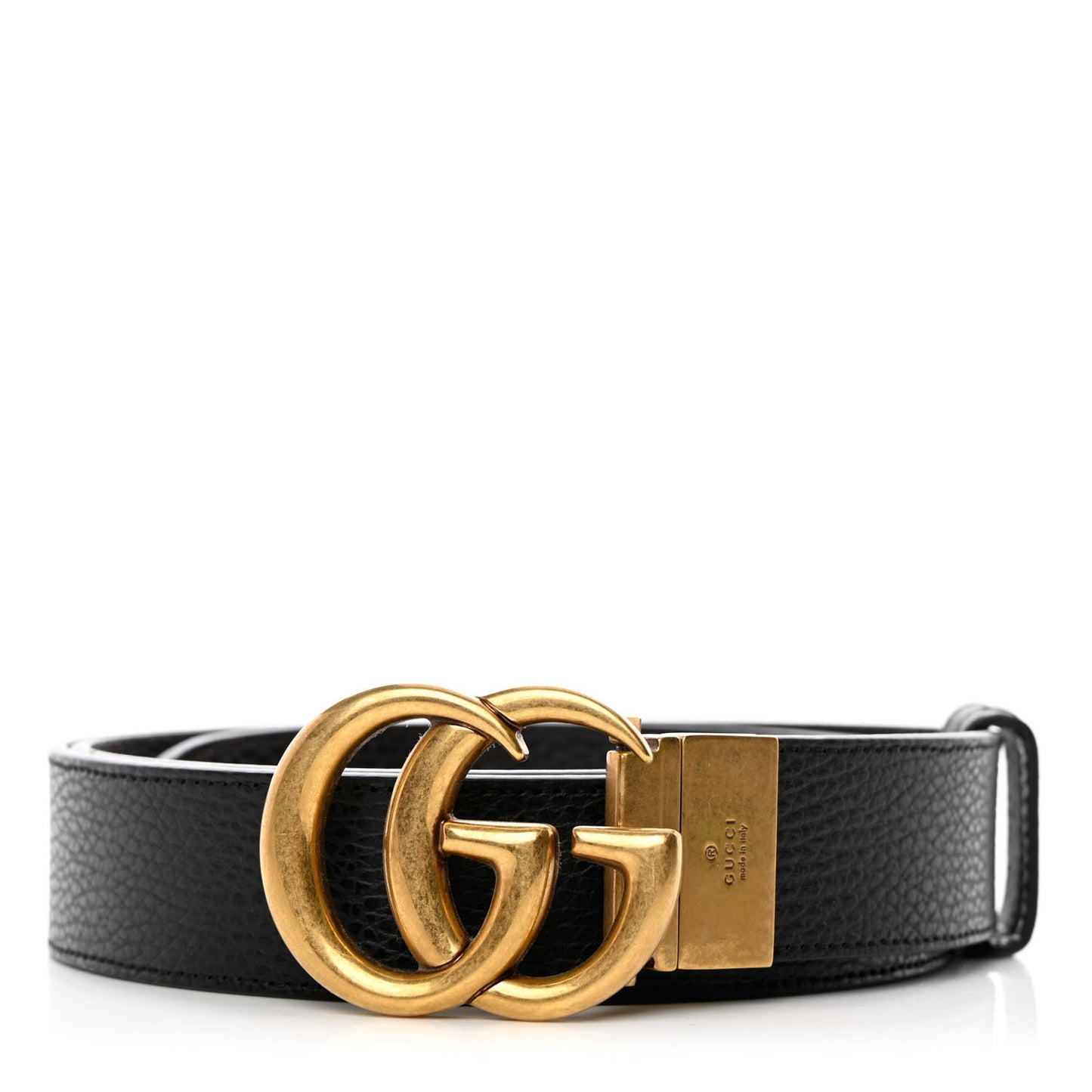 Cinturón GG Negro con dorado