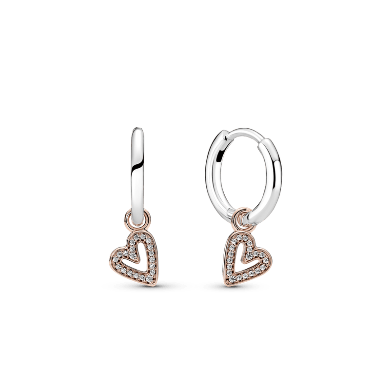 Aros Corazón S925 - Incluye Caja