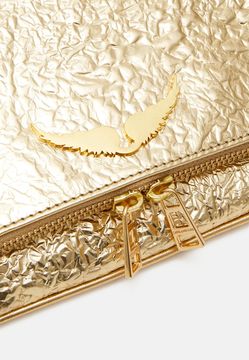 Cartera Z&V Cuero Rock Dorada