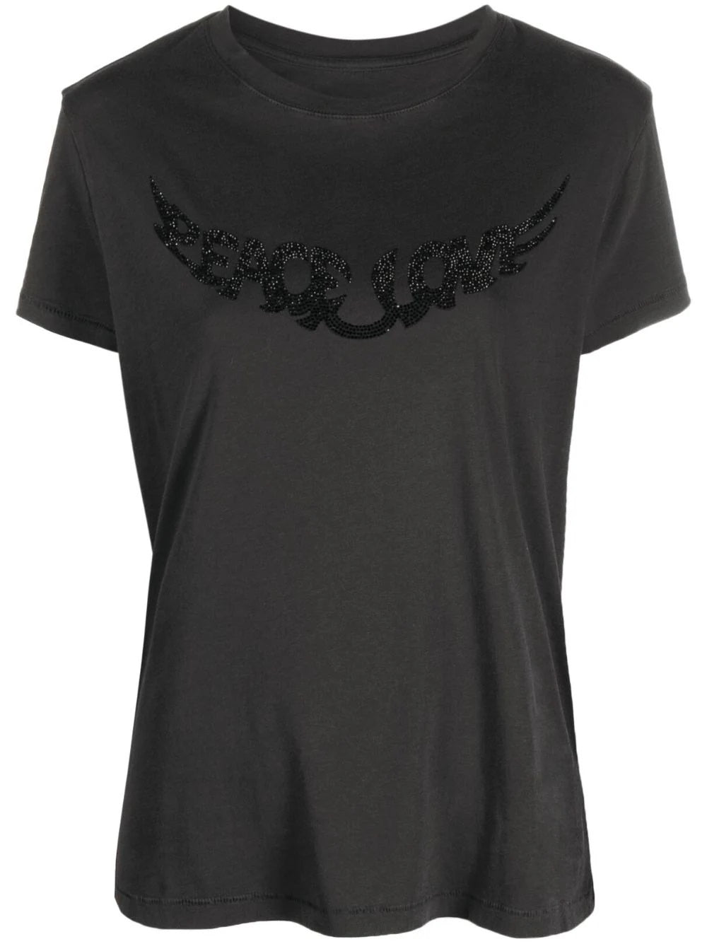 ENCARGO - Polera Z&V Peace Love Gris oscuro