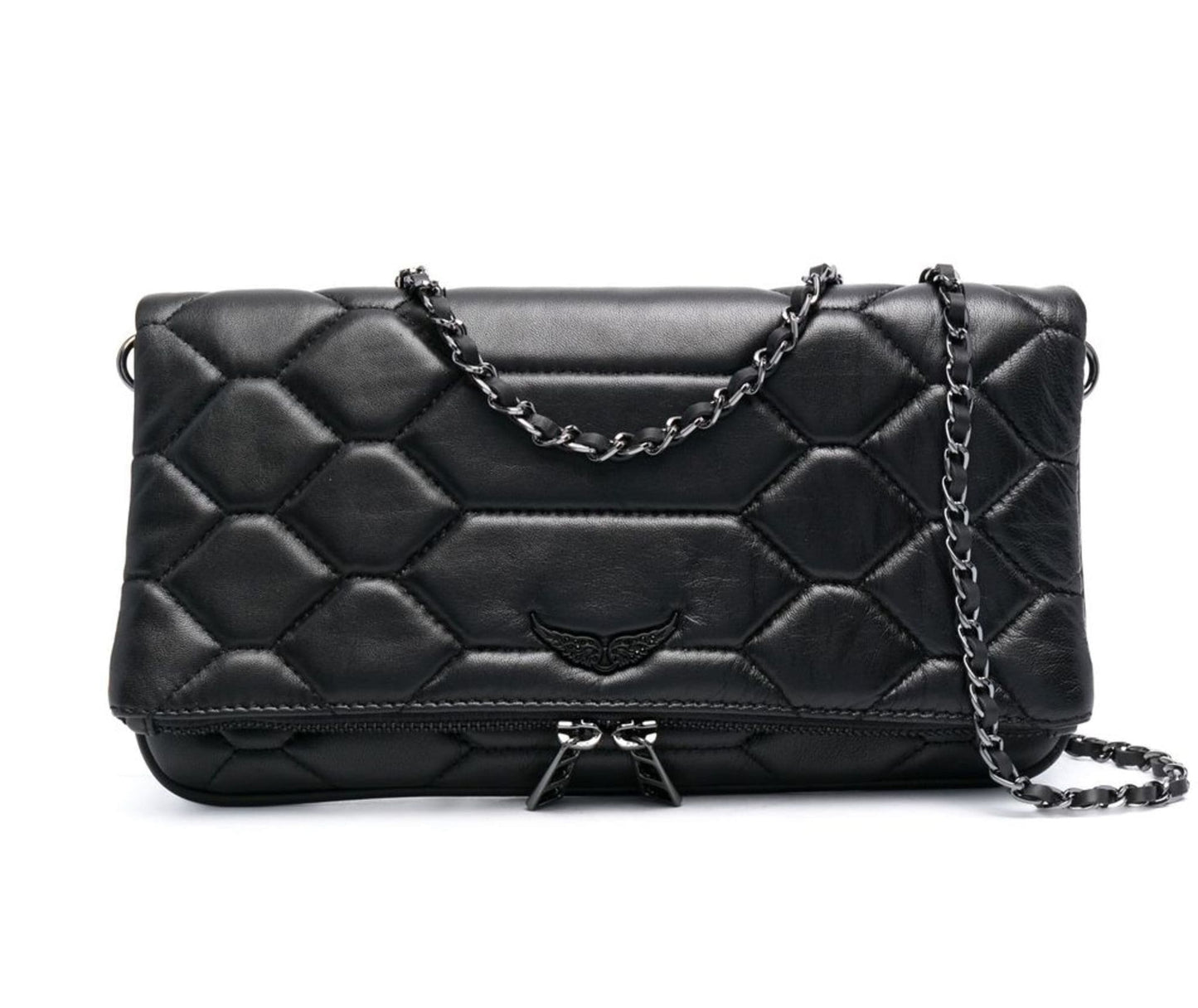 Cartera Z&V Rock Acolchada Negra