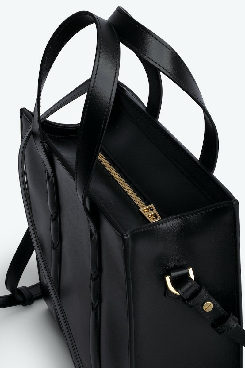 Bandolera Z&V Negro logo dorado XS