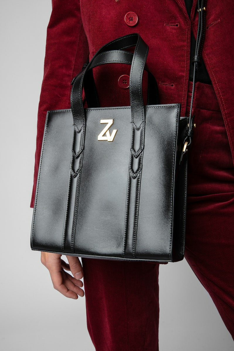 Bandolera Z&V Negro logo dorado XS