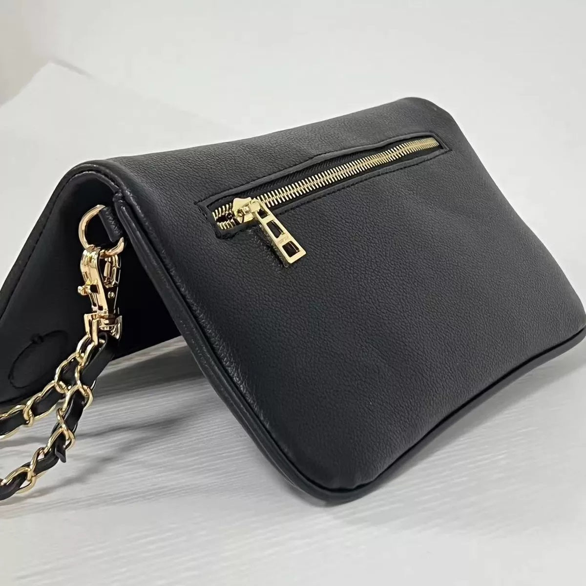 Cartera Z&V Rock Negra Alas doradas