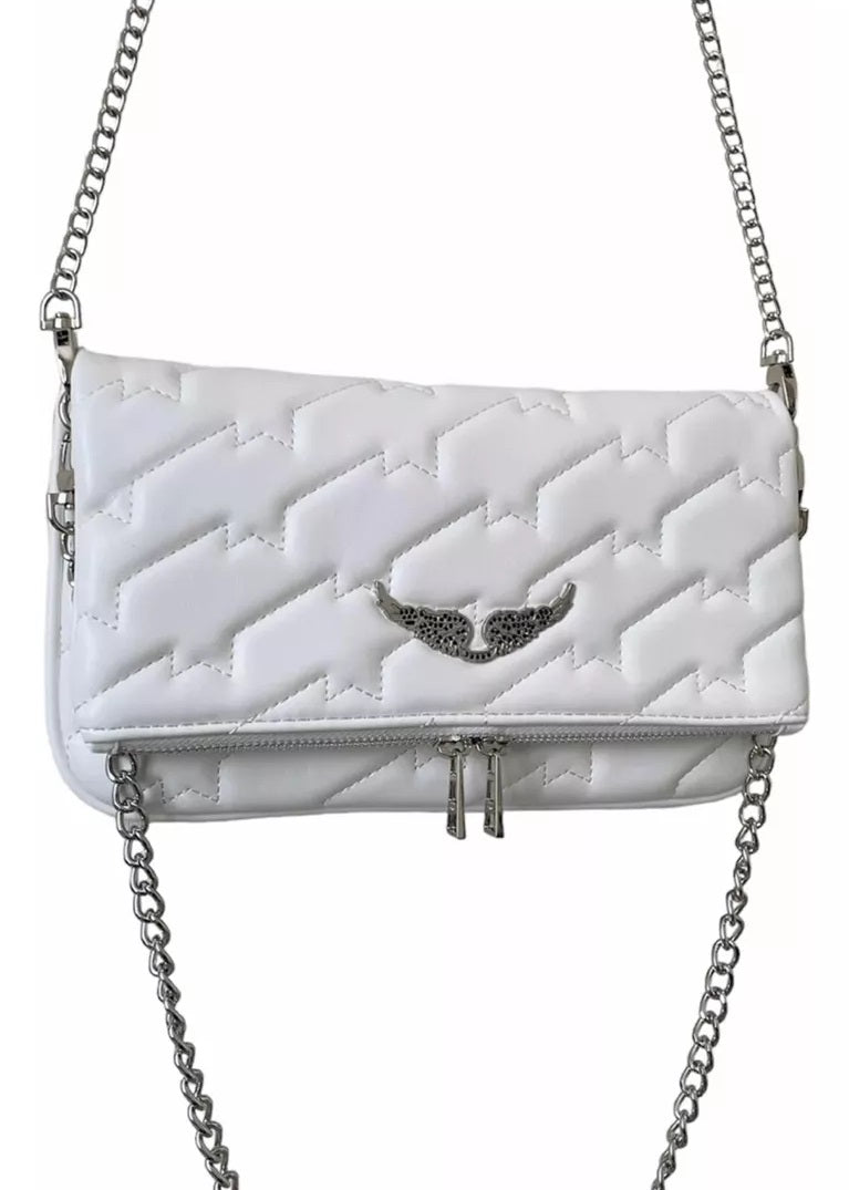 Cartera Z&V Rock Acolchada Blanca