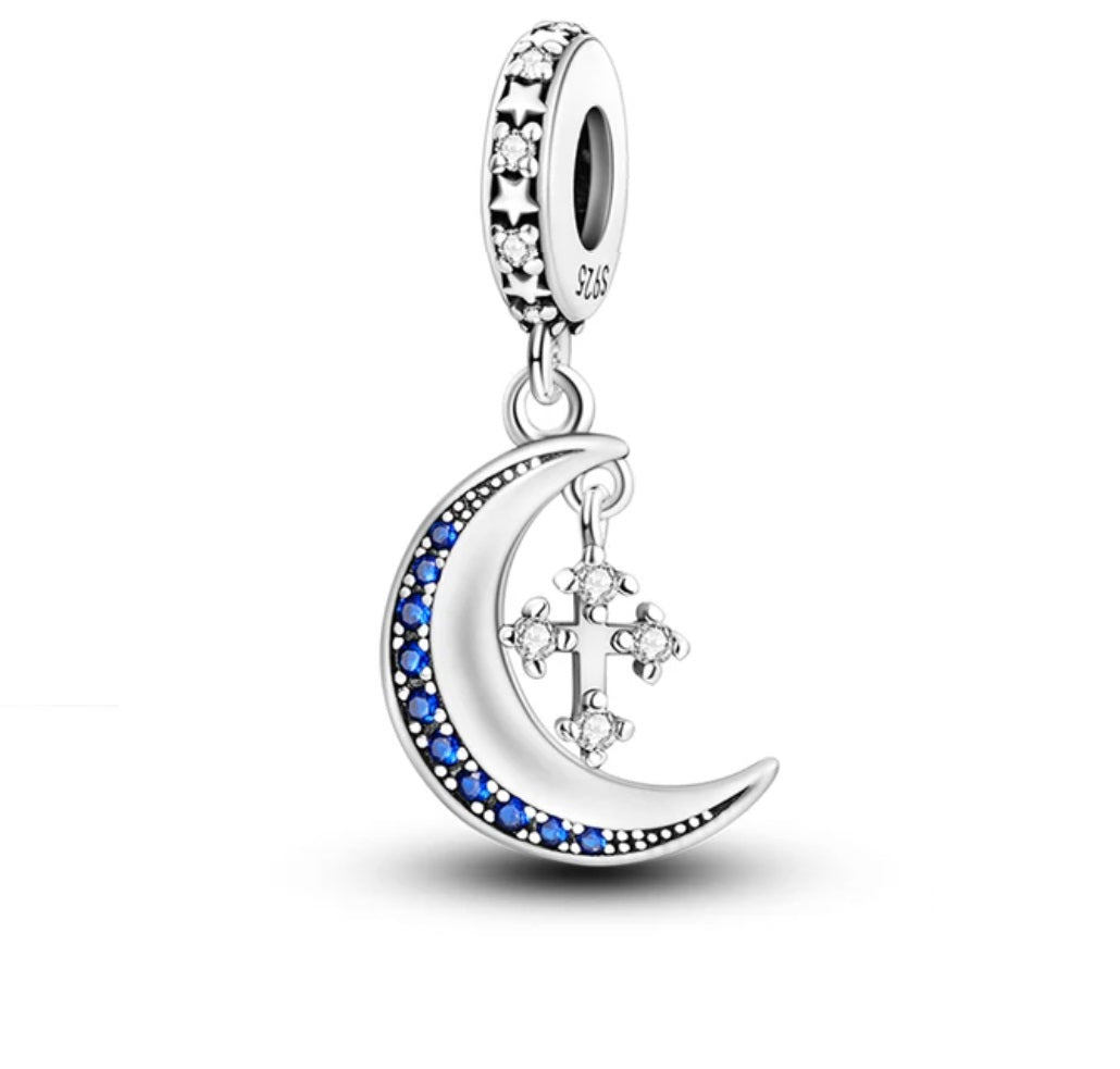 Charm Luna y Cruz S925