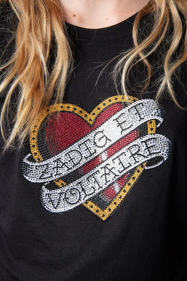 ENCARGO - Polera Z&V Heart Negra