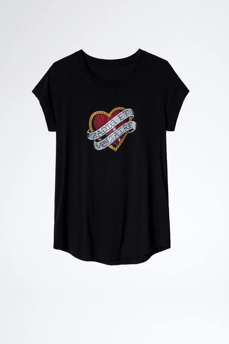 ENCARGO - Polera Z&V Heart Negra