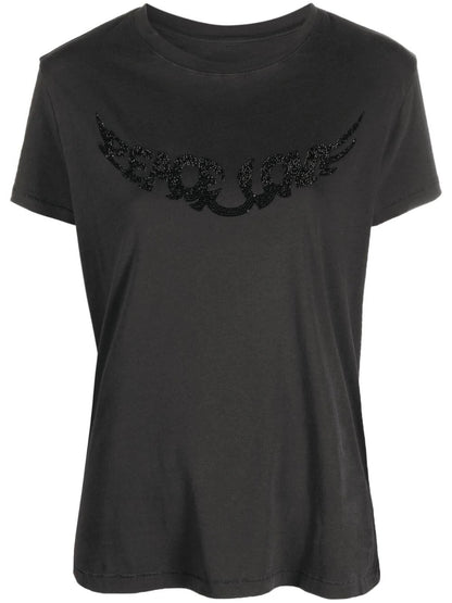 ENCARGO - Polera Z&V Peace Love Gris oscuro
