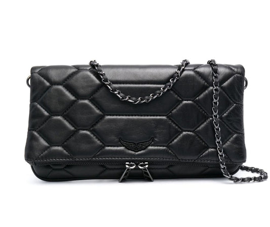 Cartera Z&V Rock Acolchada Negra