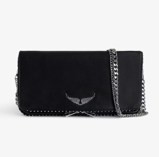 ENCARGO - Cartera Z&V Rock Negra con detalle tachas