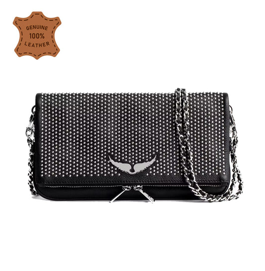 ENCARGO - Cartera Cuero Rock Z&V tachas
