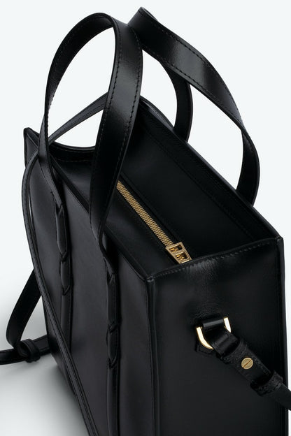 Bandolera Z&V Negro logo dorado XS
