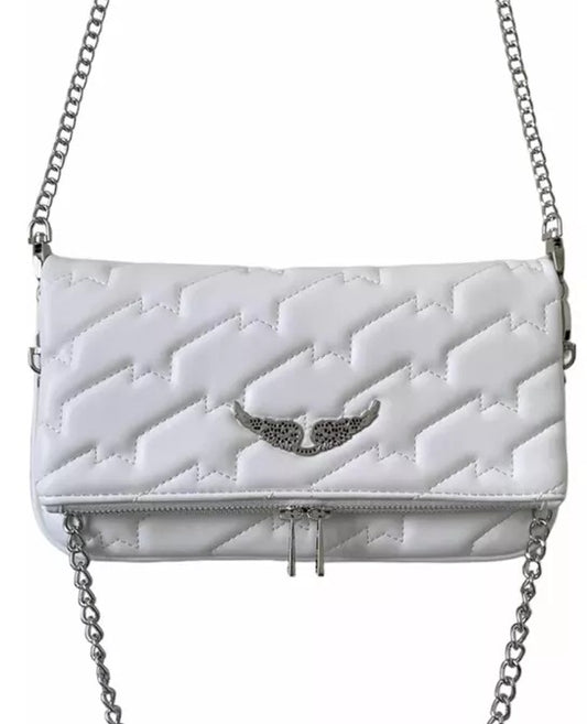 Cartera Z&V Rock Acolchada Blanca