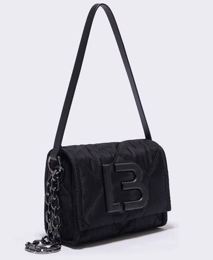Cartera ByL Solapa Negra - Opción de cadenas