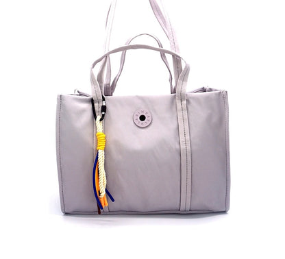 Cartera ByL Nylon Plomo + Llavero