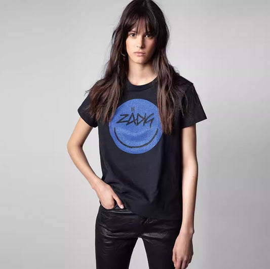 Polera Z&V Smile con brillos